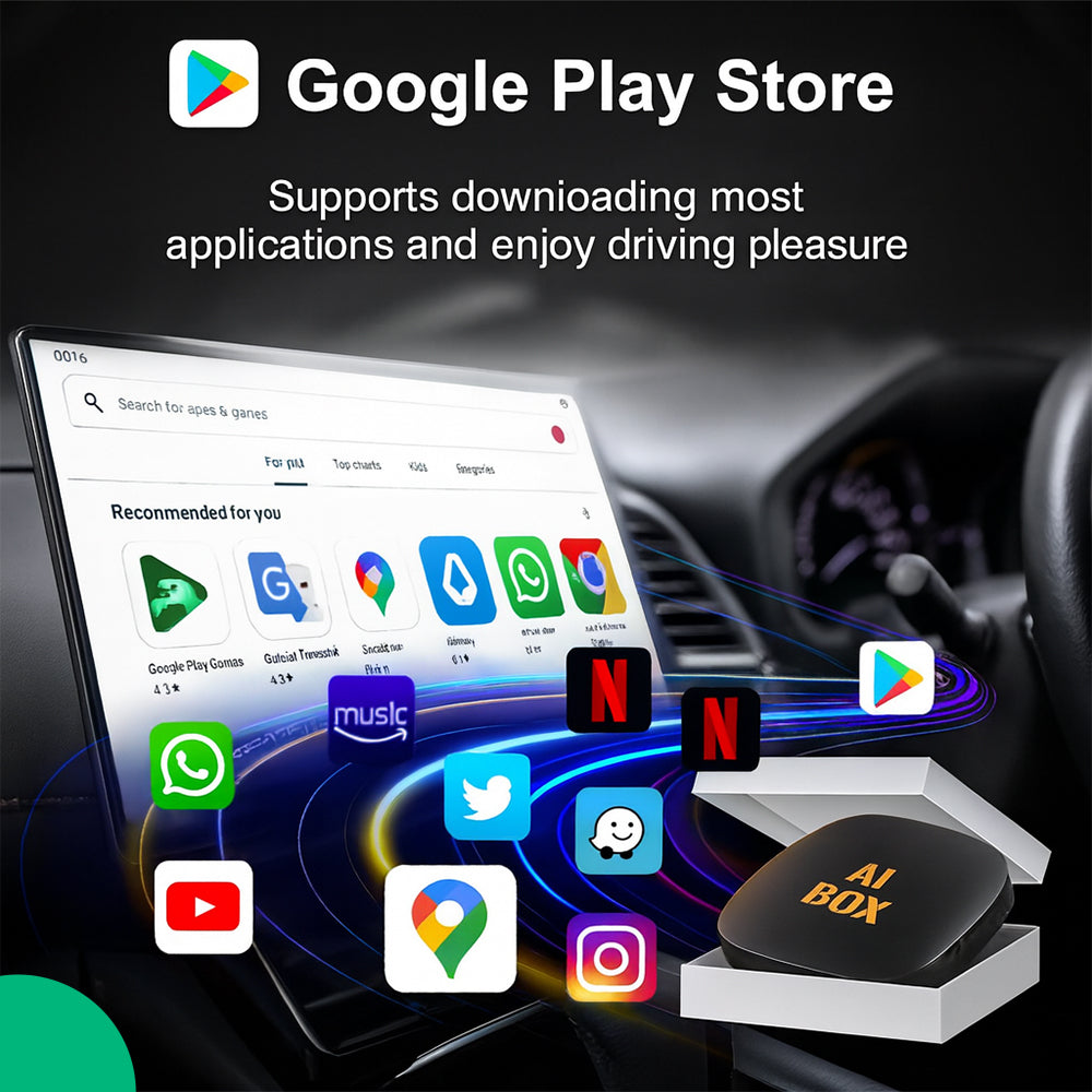 CarPlay AI-Box | YouTube & Netflix | Apple CarPlay Und Android Auto