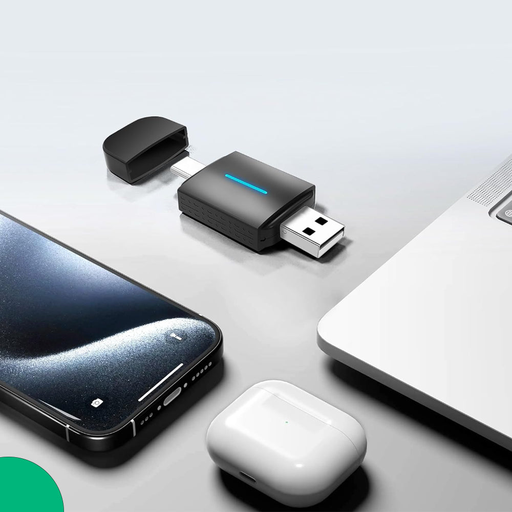 2-in-1 CarPlay Dongle | USB-A & USB-C | Apple CarPlay Und Android Auto