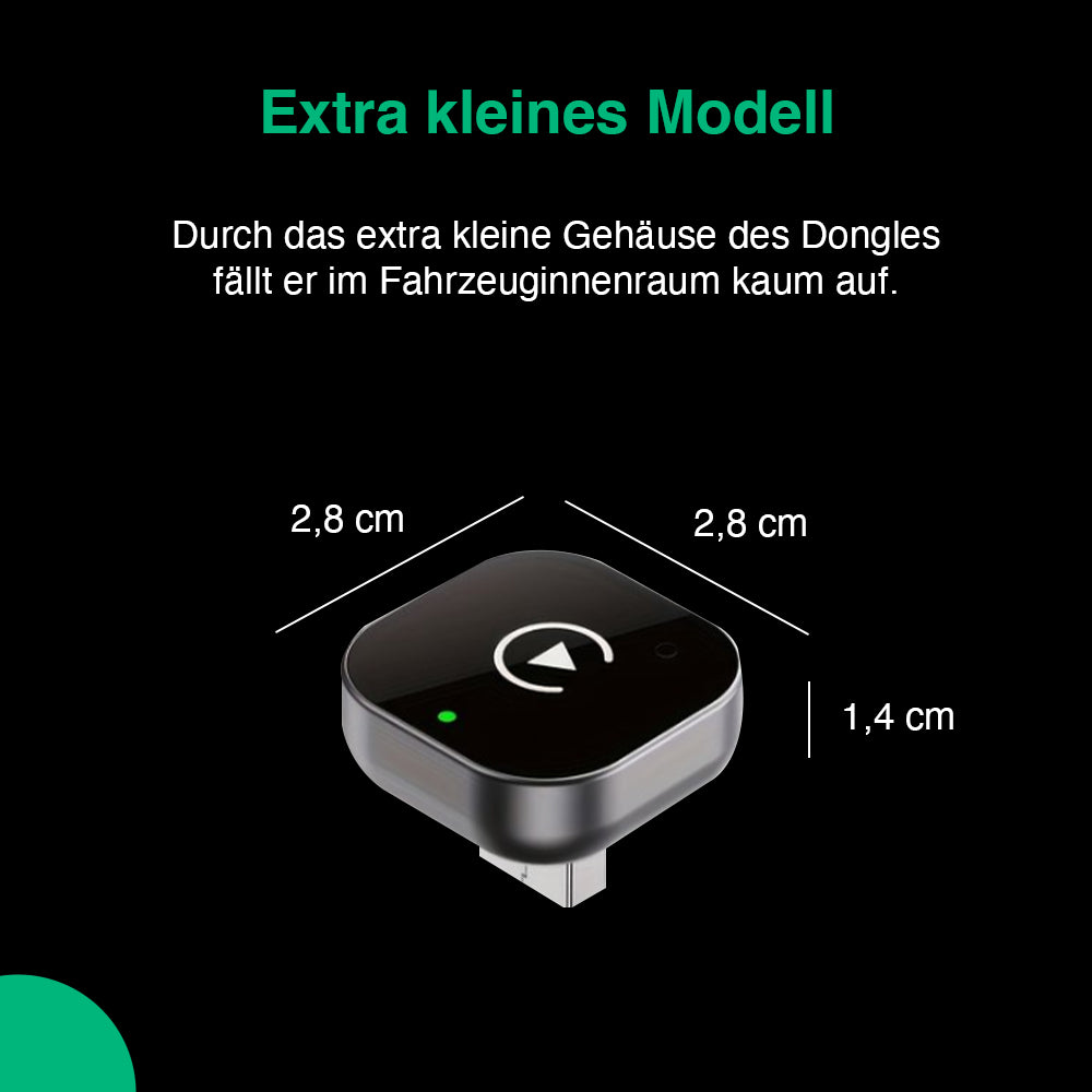 2-in-1 CarPlay Dongle | Mini | Apple CarPlay Und Android Auto